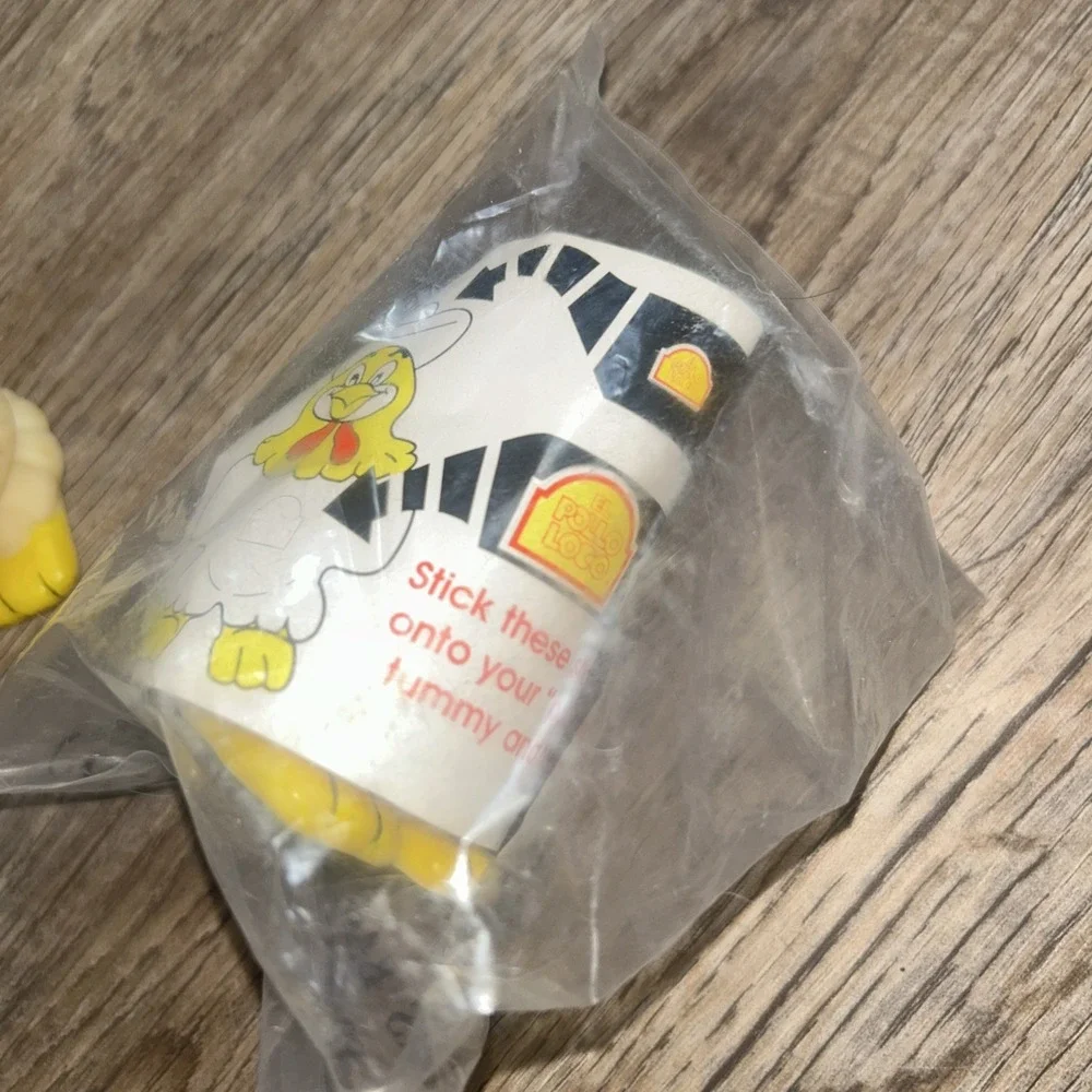 LOT OF 2 Vintage‎ El Pollo Loco Vinyl Rubber Chicken 1980s Advertising Premium